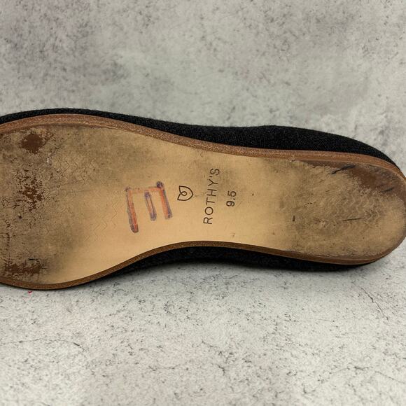 Rothy's Women's The Point in Heathered Black Flat Shoes Women’s Size 9.5 - Picture 8 of 10